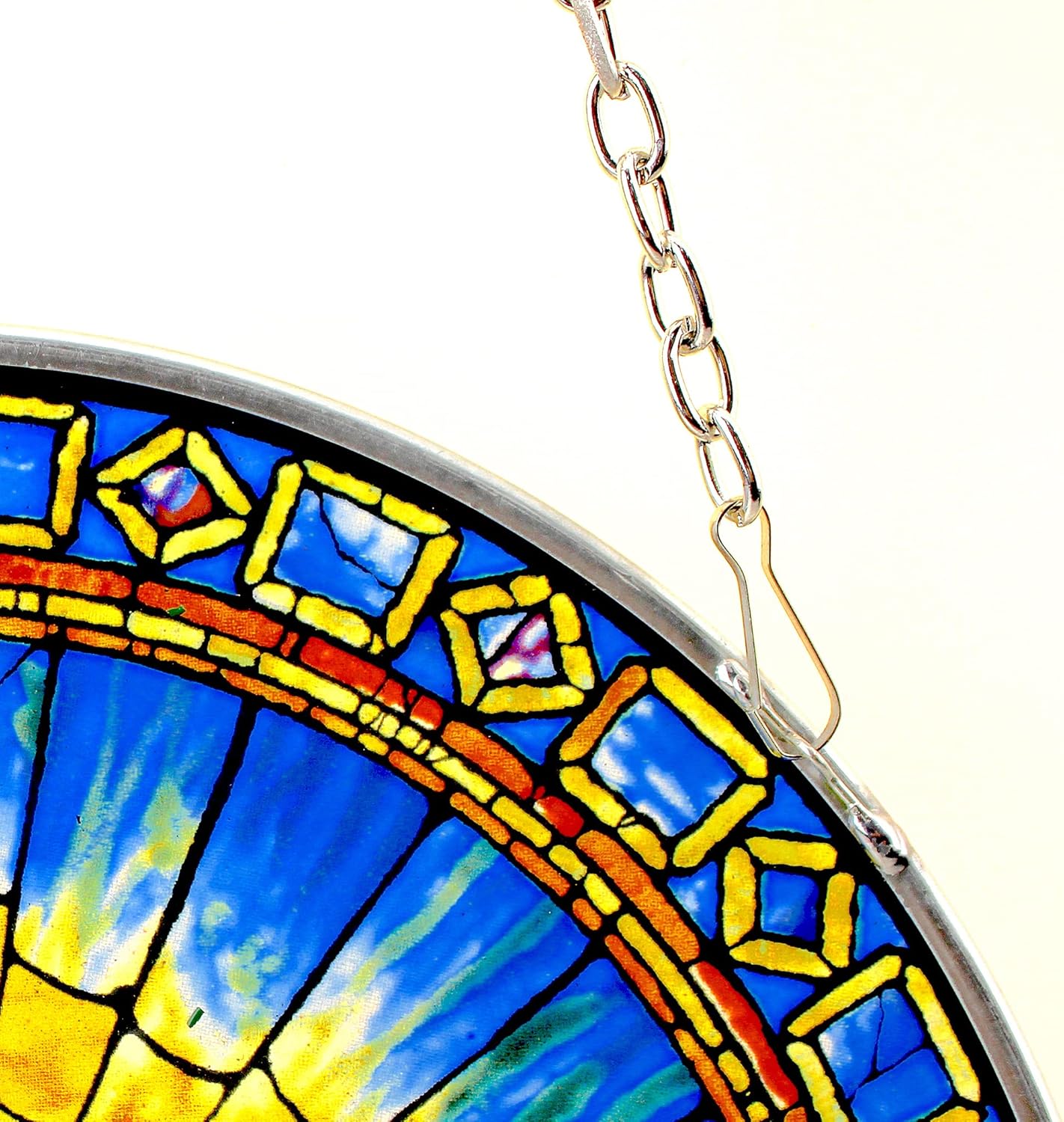 Design Toscano Stained Glass Panel - Van Gogh Irises Stained Glass Window Hangings - Window Treatments