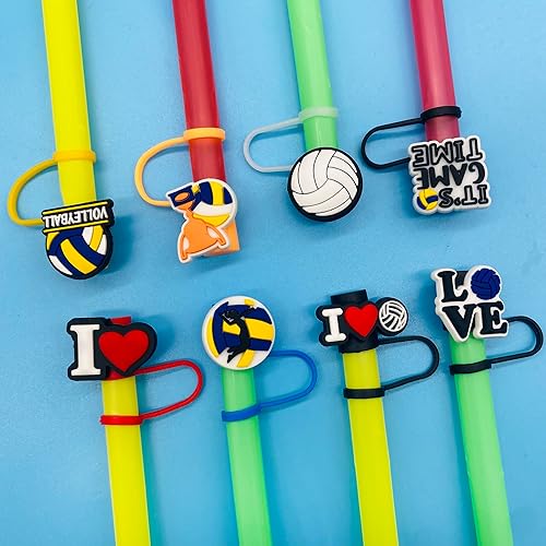 Miniatura 4 de 18 fundas para pajilla, fundas de silicona de 0.394 pulgadas, cubiertas para popotes para vasos, reutilizables, a prueba de polvo, para beber