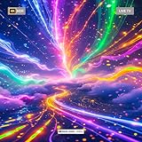 Abstract Neon Light Music with vibrant, abstract light trails Sounds For Fire TV