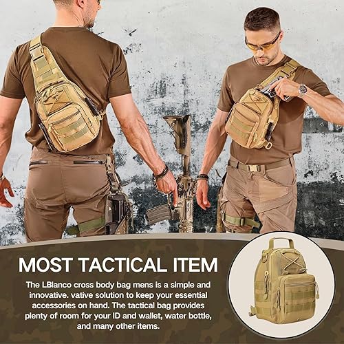 Miniatura 3 de Mochila táctica para el hombro, pequeña, para exteriores, para hombres, viajes, senderismo, camping, mochila para Rover, color negro