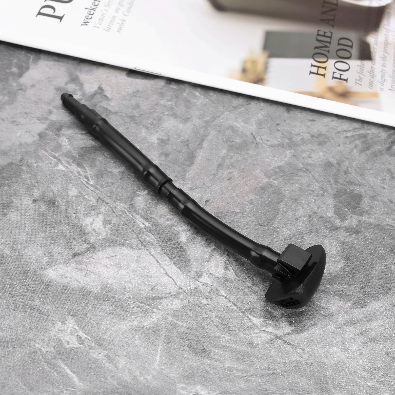 SG Store 2 dysze do spryskiwaczy przedniej szyby z wężem kompatybilne z Peugeot 407 OE 6438Z1 6438.Z1 27,1 x 21,2 mm długość rury 12 cm dysza spryskiwacza przedniej szyby