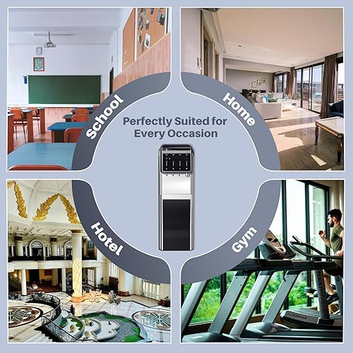 Miniatura 8 de ICEPURE Enfriador de agua WiFi multifunción con bala y máquina de hielo trituradomasticable, carga inferior de botella de 5 galones, dispensador de