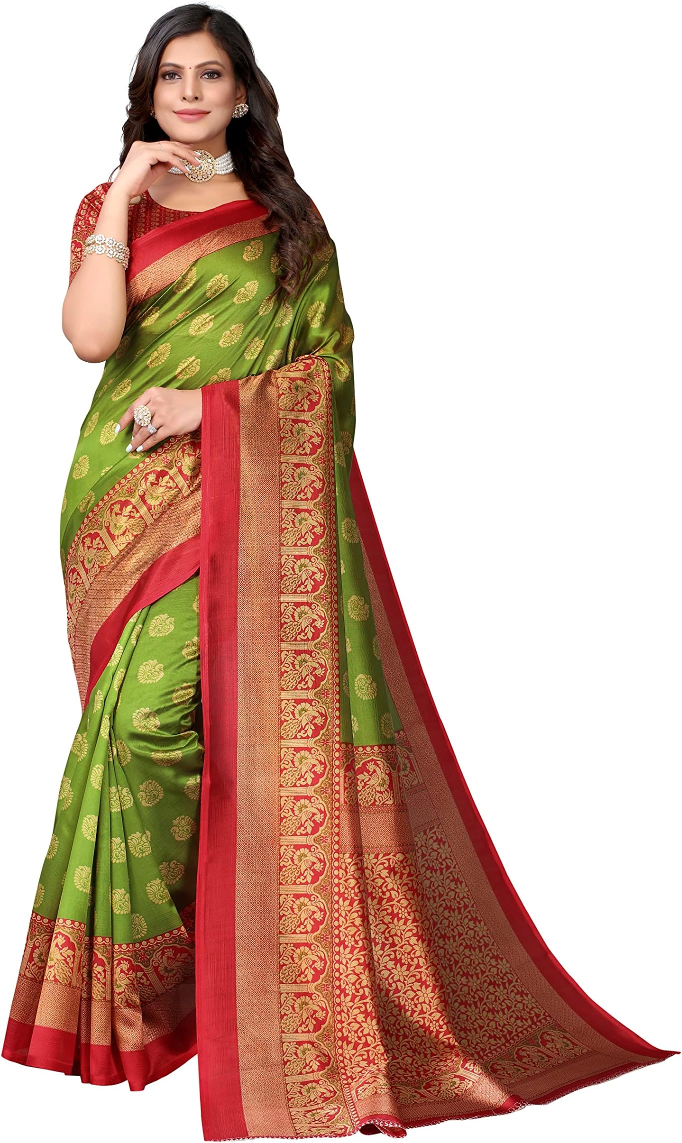 Womens Jacquard Standard Length Saree