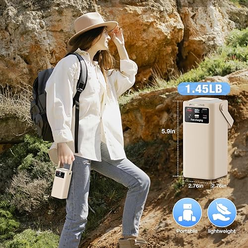 Miniatura 5 de Estación de Energía Portátil 99Wh 27000mAh Cargador Portátil Banco de Energía con Luz de Camping 22.5W Carga Rápida QC 3.0 PD Cables Integrados