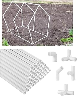 Sawysine 102 Pcs DIY PVC Projects Set Included 60 Pcs 24 Inch PVC Pipe a...