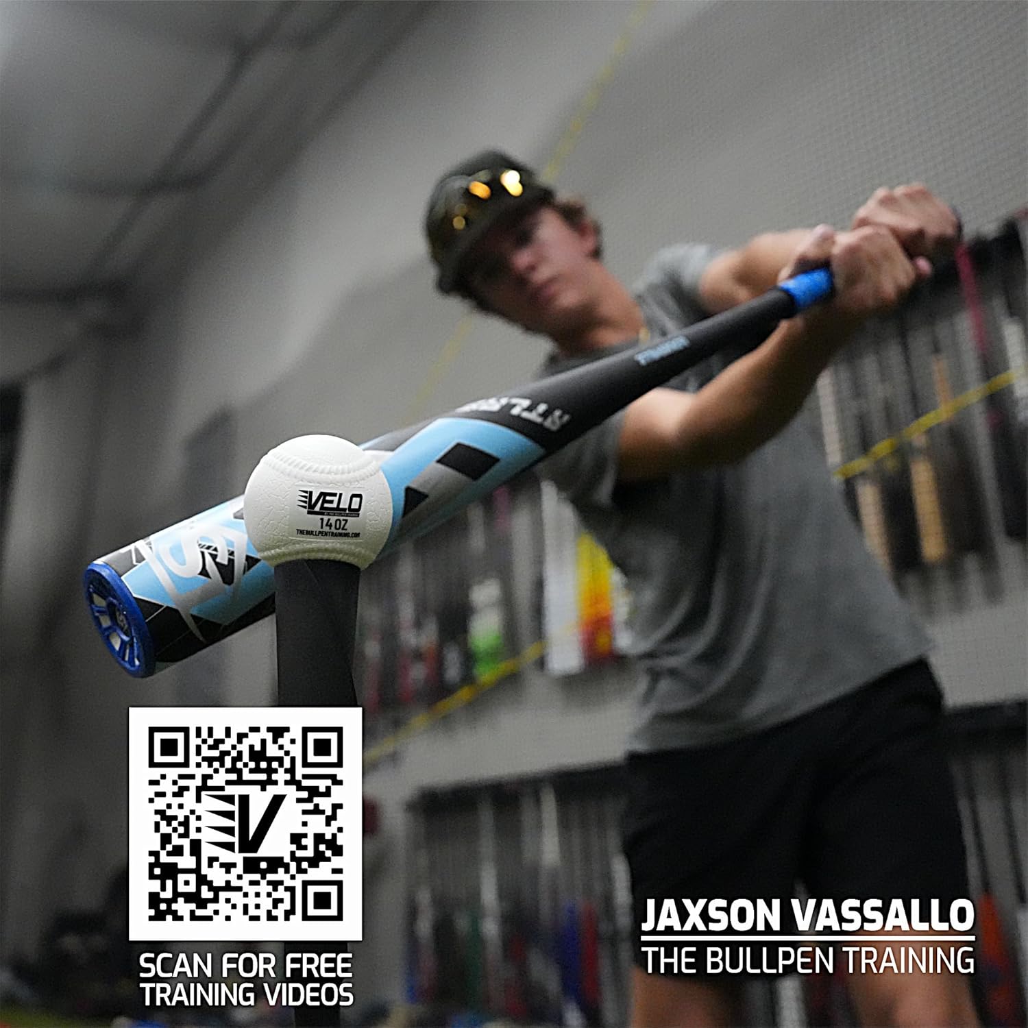 VELOBall - Hitting Plyometric Baseballs (4 Balls) - Improve Swing Strength & Mechanics - Weighted Baseball Training & Batting Practice - 4 Balls Included: 5oz; 8oz; 11oz &14oz