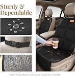 Smart eLf Car Seat Protector, 2Pack car seat Protector for Baby carseat with Thickest Padding, Non Slip Backing Mesh Pockets for Baby, Pet