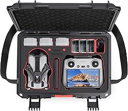 STARTRC Mini 5 Pro Case, Waterproof Hard Case for DJI Mini 5 Pro Fly More Combo Controller Accessories for DJI RC 2/RC-N3, 7 Batteries and Charger Hub [Case Only]