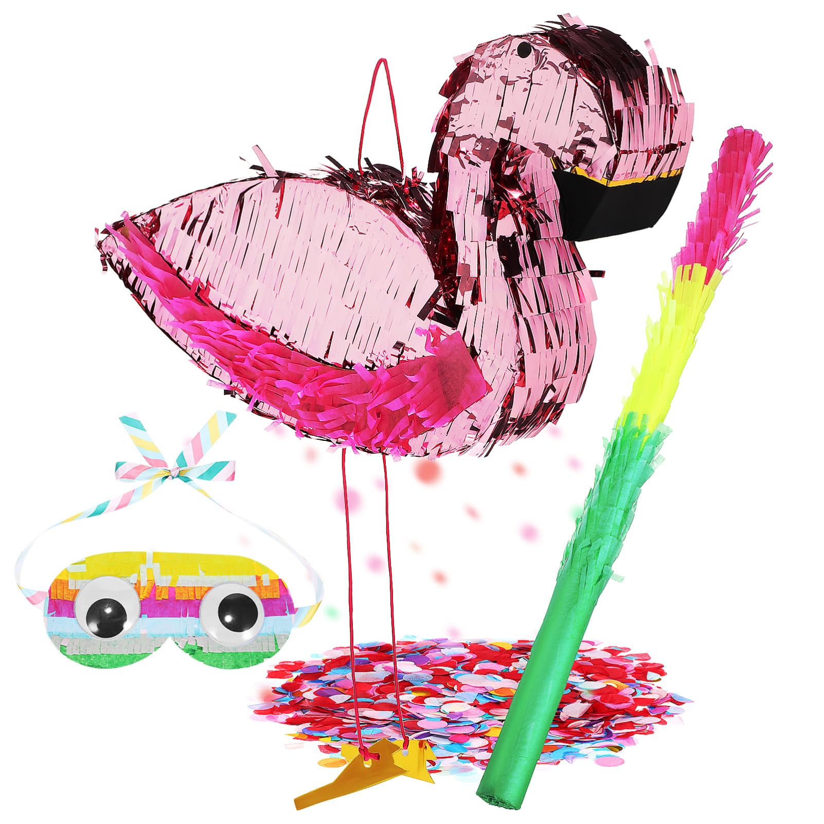KOMBIUDA 1 juego Piñata de con Bastón y Decoración de Cumpleaños para Niñas de Fiesta con y Accesorios Divertidos para Celebraciones Fiesta
