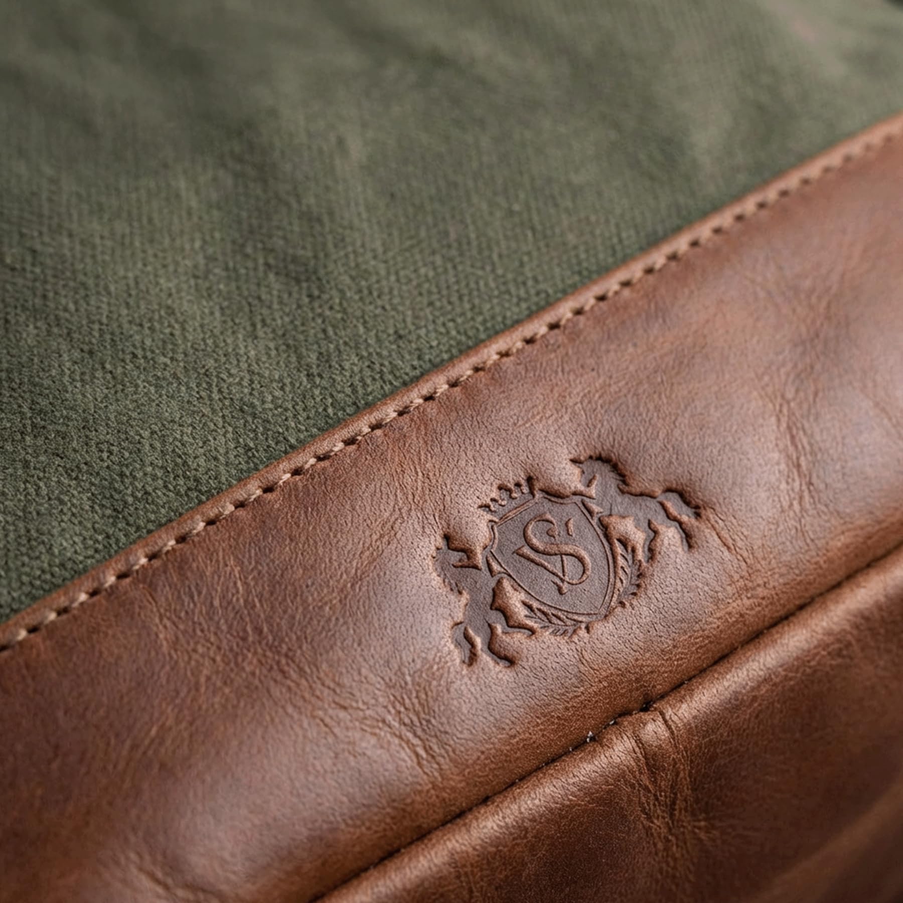 SID & VAIN® borsa toiletry vera pelle BEAU borsetta necessaire Toilette pochette beauty case da Viaggio uomo donna verde prodotto artigianale
