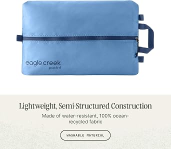 Eagle Creek Pack-It Reveal Shoe Sack - Breathable Shoe Storage Sack for Optimizing Luggage Space - Quick-Drying Material - Lightweight - Translucent Fabric - Washable - Ventilate