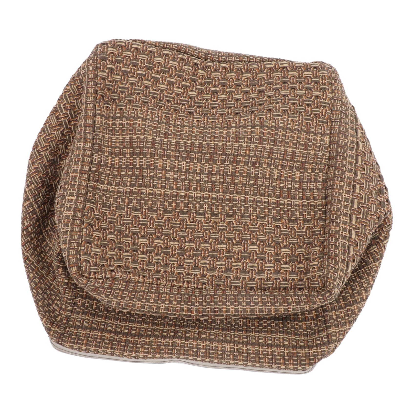 Housse de coussin carré coton et lin amovible pour chaise de salon