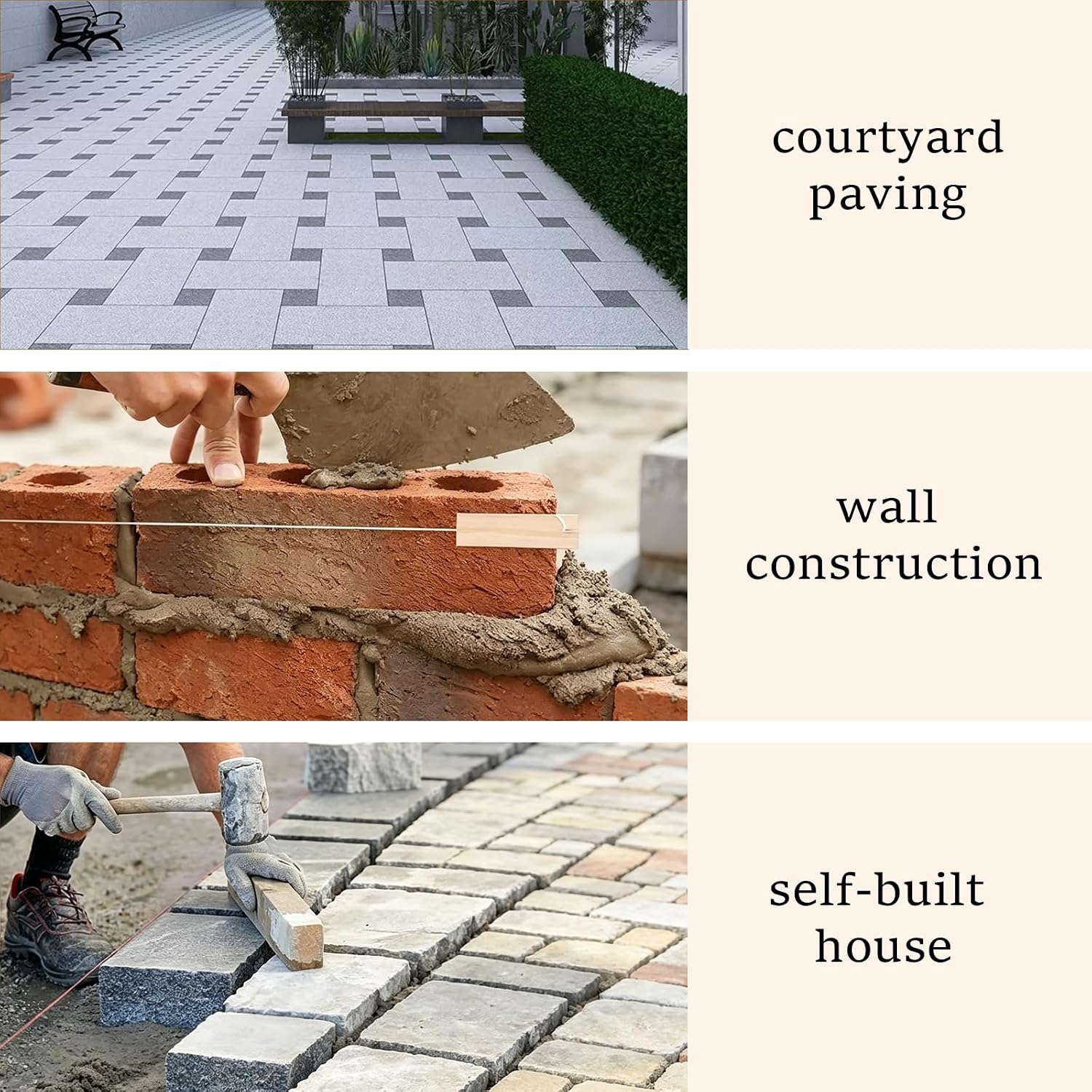10 Pcs 4 Inch Wood Masonry Line Blocks with 328Ft Polyester Mason Line,for Concrete Blocks,Cinder Blocks & Retaining Walls, – Efficient Brick Laying Tools,Long-Lasting Straight-Line Stabilizer.
