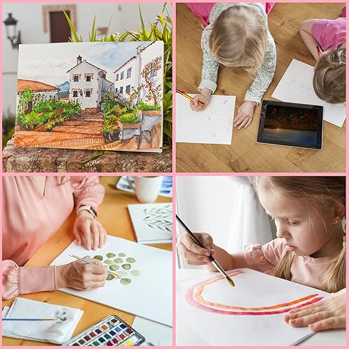 Miniatura 5 de ESRICH Lienzos para pintar de 8 x 10 pulgadas, paquete de 14 tableros de lienzo en blanco a granel, lienzo de algodón para pintura al óleo, acrílico