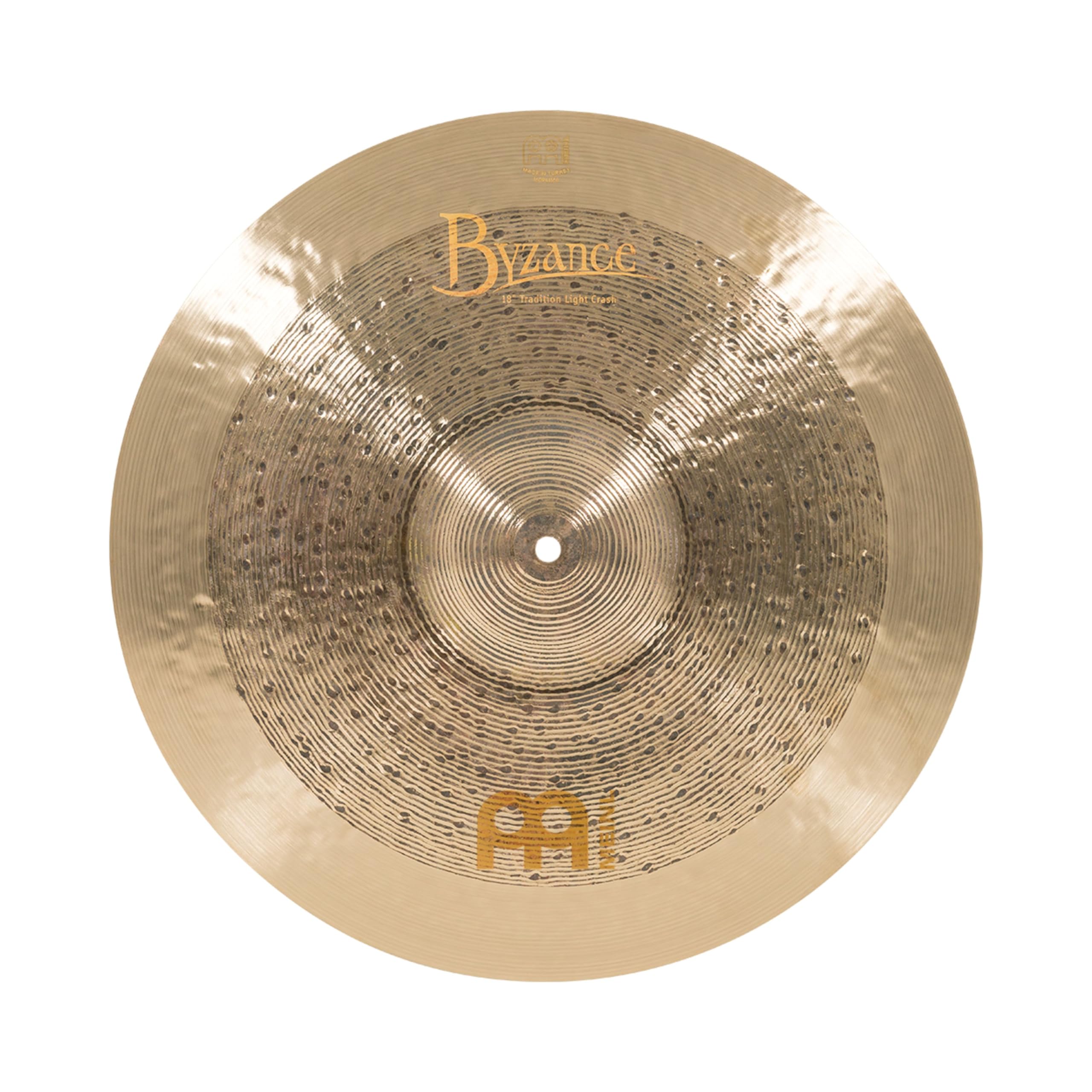 Meinl Cymbals Byzance Jazz Cymbale Tradition Crash Light 18 pouces (45,75cm) pour Batterie – Bronze B20, Finition Traditionnelle (B18TRLC)