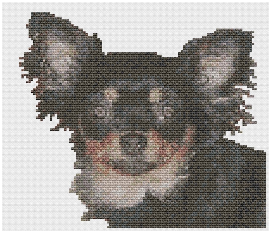Long Haired Chihuahua Cross Stitch Pattern Only