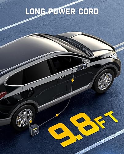 Miniatura 4 de Fanttik Compresor de aire portátil X9 SE para neumáticos de automóvil, accesorios para automóvil, bomba automática de 12 V CC con manómetro digital