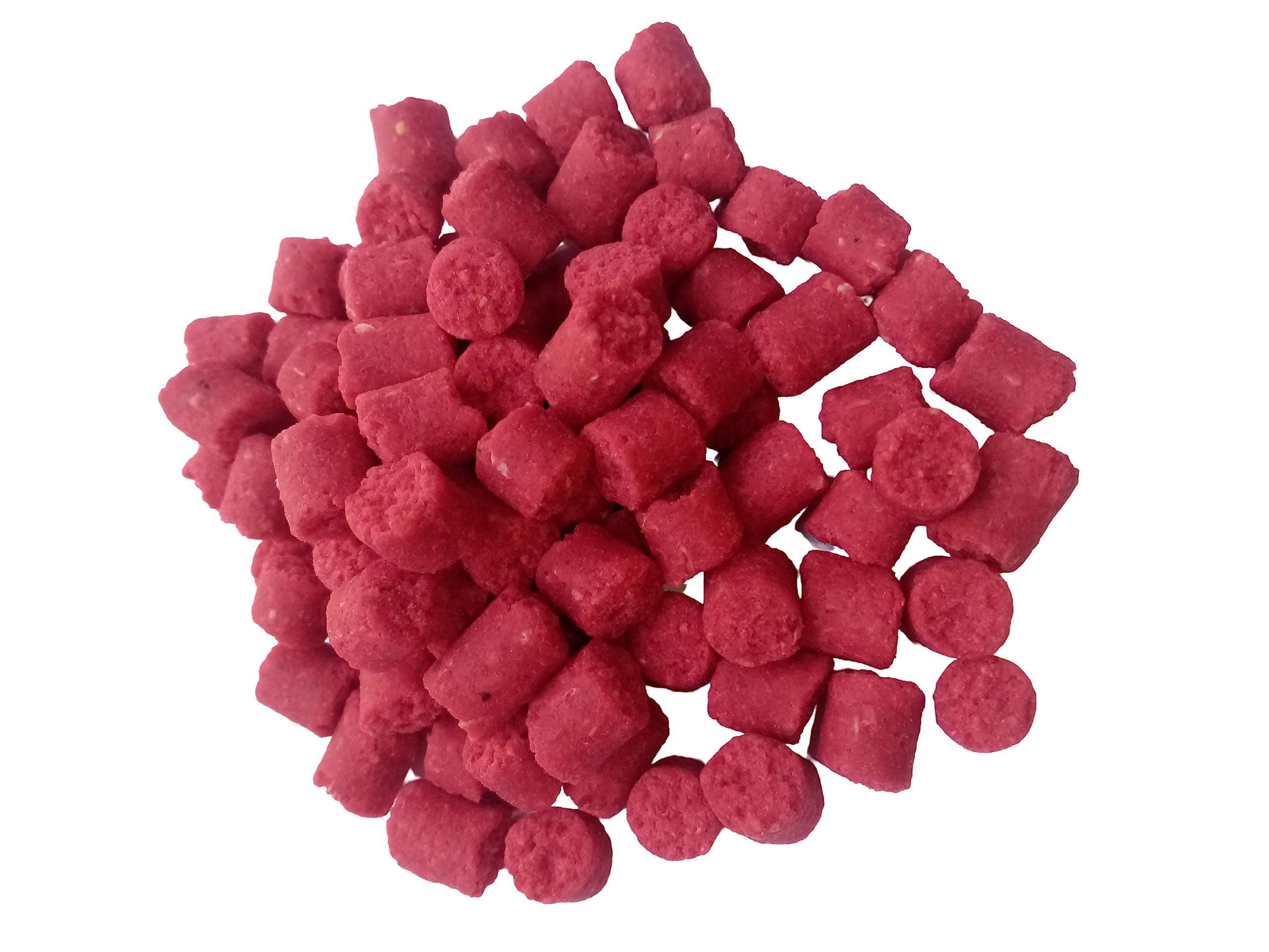 Bag Up Baits 8mm & 6mm Mixed Brown Bloodworm Flavour Carp Bait Cubes - New Super Flavoured Pellet Band Fishing Hook Baits