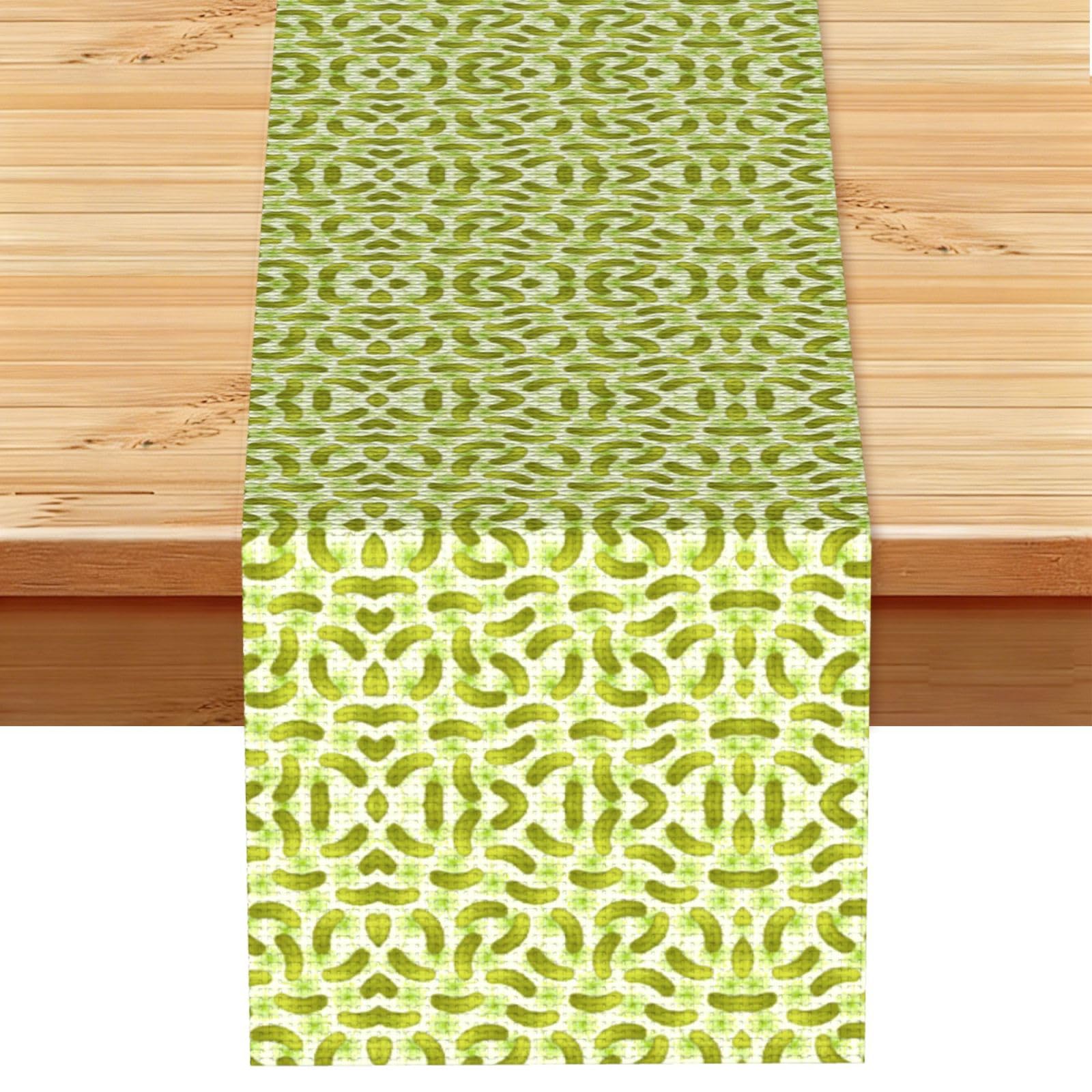 Sushi Dill Pickles Print Table Runner for Home Hotel Dining Kitchen Party Indoor Outdoor Decor,13x72 Inch