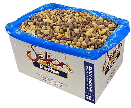 Deluxe Fancy Mixed Nuts tostadas saladas sin cacahuetes 20 libras Estuche a granel Kosher