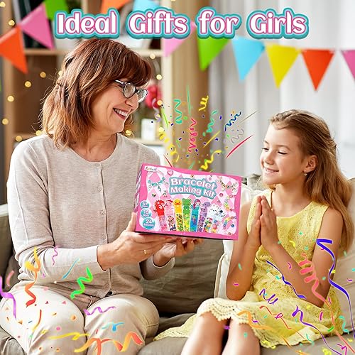 Miniatura 6 de leitait Paquete de 24 varitas de pulsera, kit de fabricación de pulseras con dijes, manualidades para niños, suministros de fiesta de unicornio,