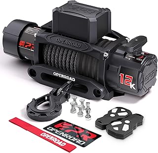 OPENROAD Winch with Synthetic Rope & Wireless Remotes