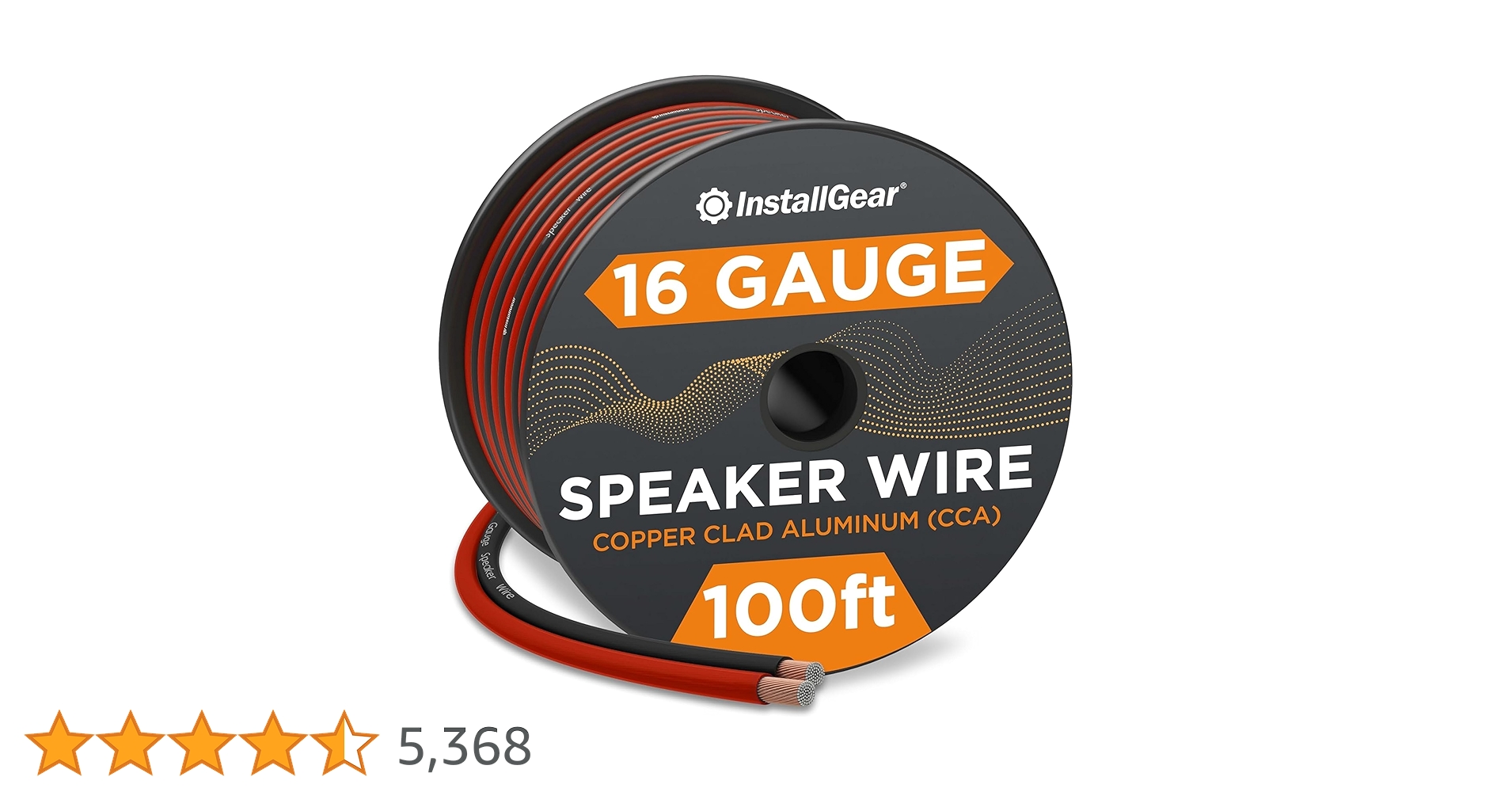 Amazon.co.jp: InstallGear 16ゲージ AWG スピーカーワイヤー