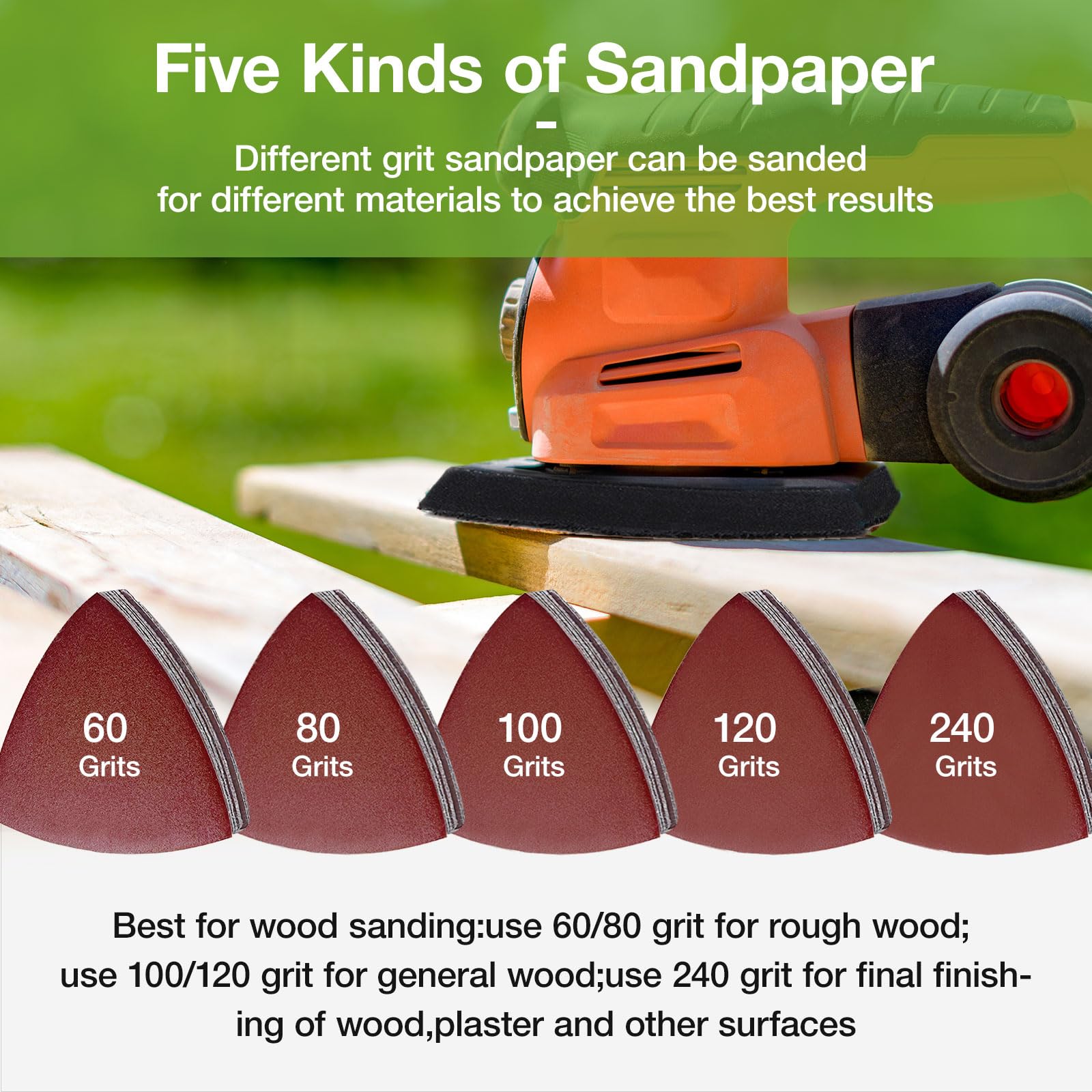 Oscillating Tool Sanding Pads - 104pcs Kit -3 Oscillating Tool Sanding Pads - 104pcs Kit -3