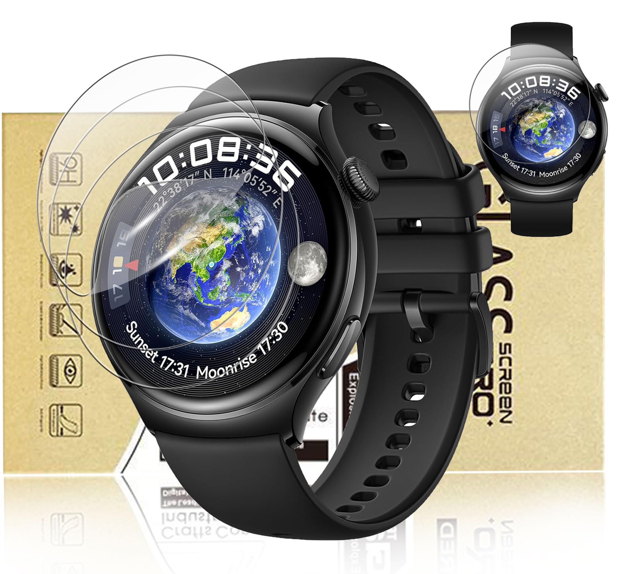 Amazon.co.jp: [3セット]For HUAWEI WATCH4 フィルム 保護フィルム 