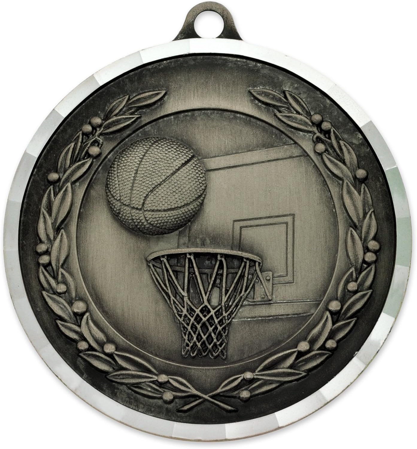 PinMart Basketball Award Sports Bulk Medal - Gold, Silver and Bronze