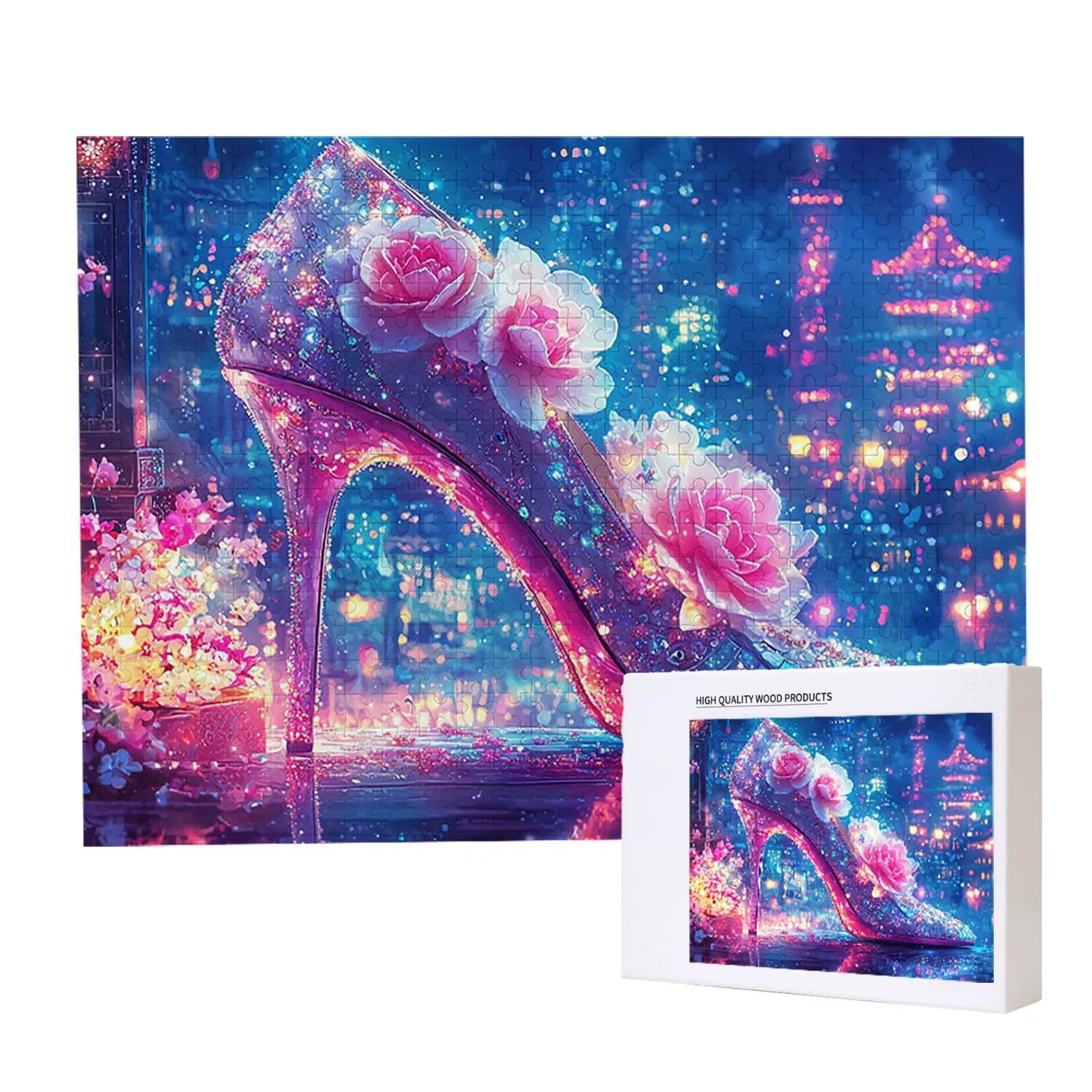 Puzzle dla dorosłych 1000 sztuk buty Crystal Gauguin Puzzle dla dorosłych gra edukacyjna wyzwanie zabawki 1000 elementów Puzzle dla dzieci, kolorowe puzzle DIY do wystroju domu 75x50cm l805