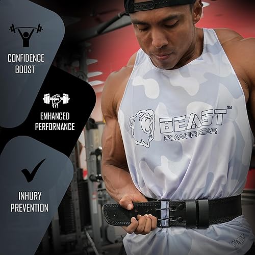 Miniatura 3 de Cinturón de levantamiento de pesas Cinturones de cuero genuino de 4 pulgadas acolchados para la parte inferior de la espalda para gimnasio,