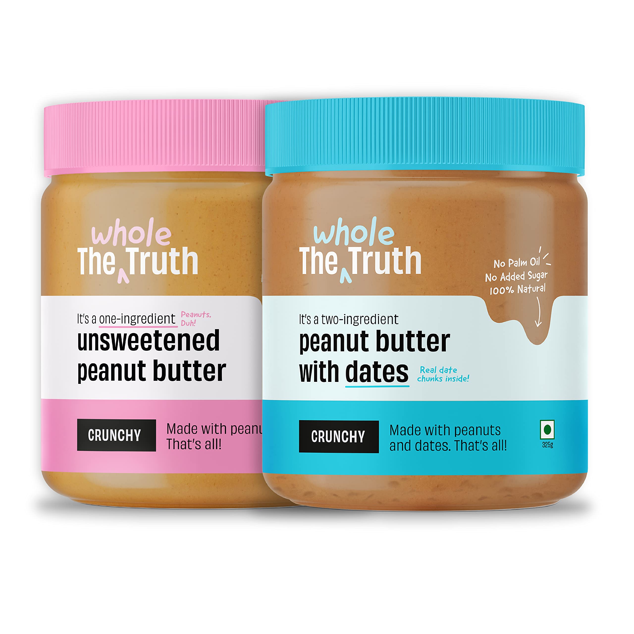 See full amazon price history chart for The Whole Truth - Crunchy Combo - Unsweetened Peanut Butter + Peanut Butter with Dates - (Pack of 2) - 650 grams The Whole Truth - Crunchy Combo - Unsweetened Peanut Butter + Peanut Butter with Dates - (Pack of 2) - 650 grams (B09XF346LL) Amazon Price History, Amazon Price Tracker