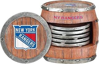 FOCO Chicago Blackhawks NHL 5 Pack Barrel Coasters