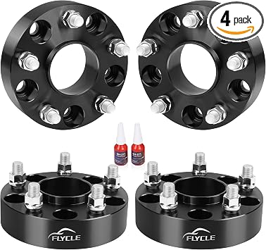 FLYCLE 1.5 inch 5x5 Hubcentric Wheel Spacers for 2018-2025 Wrangler JL/JLU, 2019-2025 Gladiator JT, 5x127mm Forged Wheel Spacer with 14x1.5 Studs & 71.5mm for 2011-2025 Grand Cherokee WK2 Durango