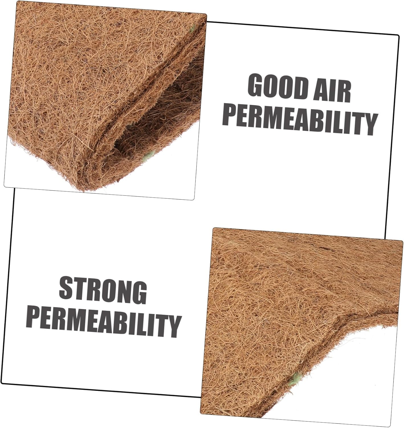 3pcs Reptile Bedding Mat Tortoise Substrate Coir Lizard Tank Accessories