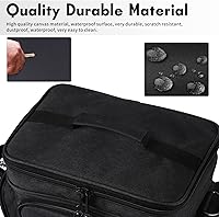 Vista 6 de Funda portátil para Nintendo Switch, bolsa de almacenamiento grande compatible con Nintendo SwitchSwitch OLEDSwitch Lite, funda rígida de forro