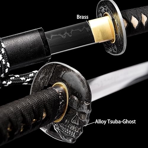 Miniatura 3 de Katana Espada Arcilla Templada T10 Acero Real Hamon Espiga Completo Espada Samurai Hecho A Mano Espada Afilada