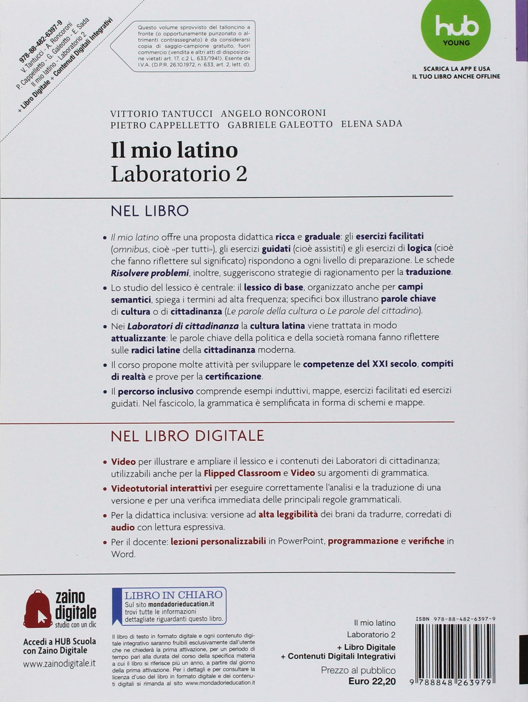Laboratorio 2: Il mio latino per i Licei e gli Ist. magistrali, con e-book ed espansione online: Vol. 2