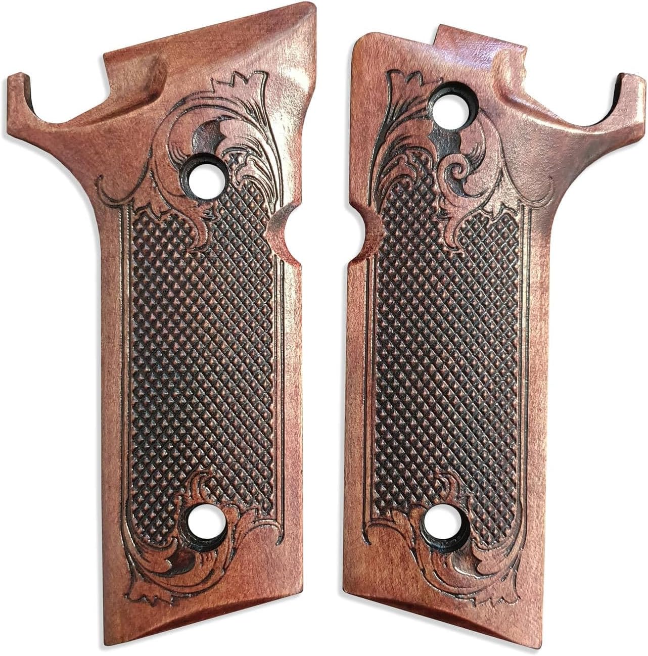 Classic Dark Cherry Grips - Compatible with Beretta 92XI, 92GTS Pistol by Svechnikov Workshop