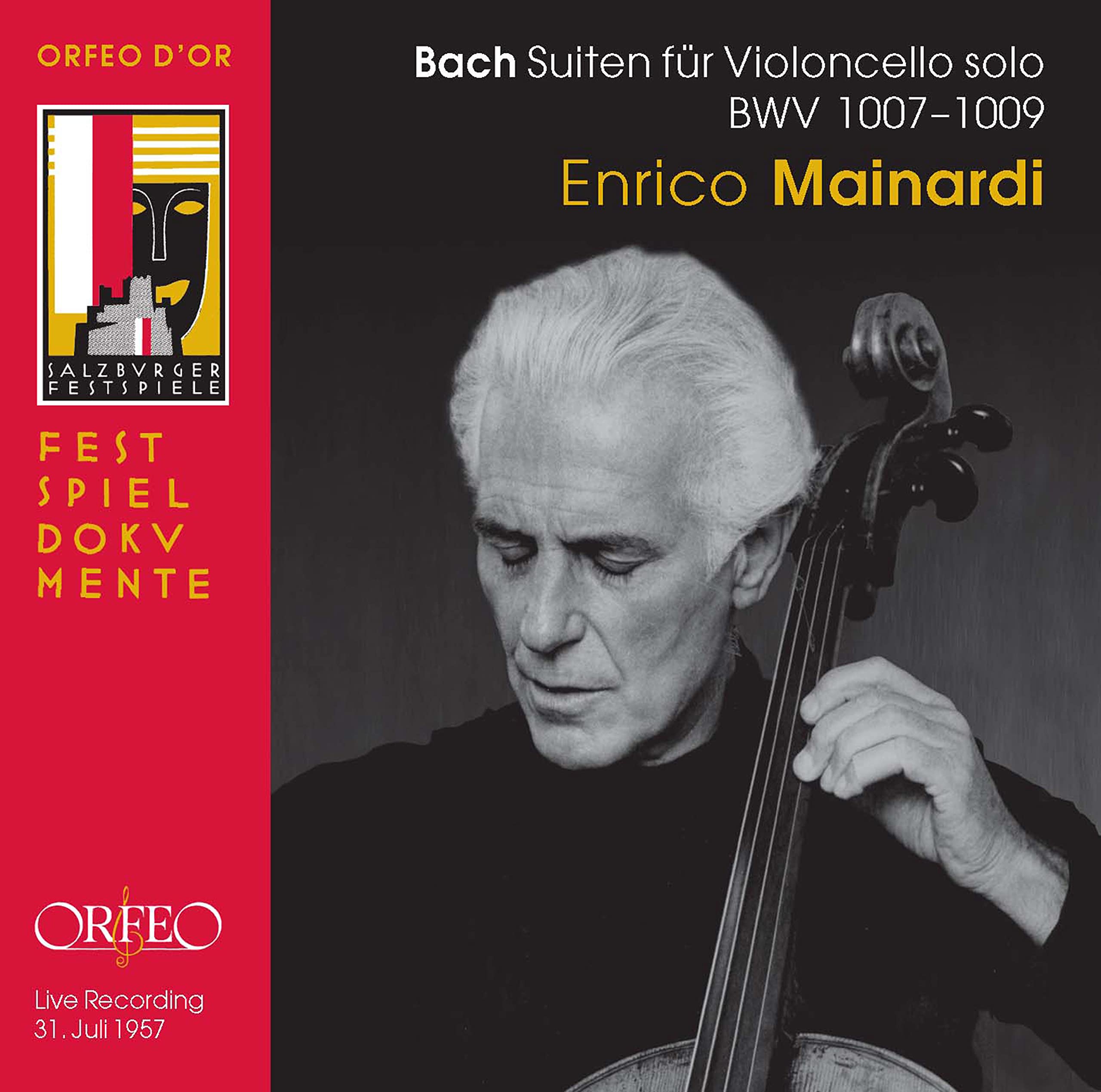 Suites for Cello 1 2 & 3 [Audio CD] Enrico Mainardi; J.S. Bach and Johann Sebastian Bach