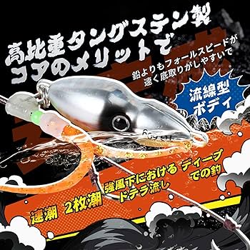 Amazon.co.jp: SEAFUN タイラバ タングステン内臓 TGヘッド 3個