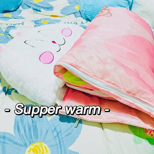 Miniatura 6 de Nalexmi Saco de dormir para niños, sacos de dormir de animales para niños, niños y niñas, cabeza de almohada suave, compacta y súper cómoda, a