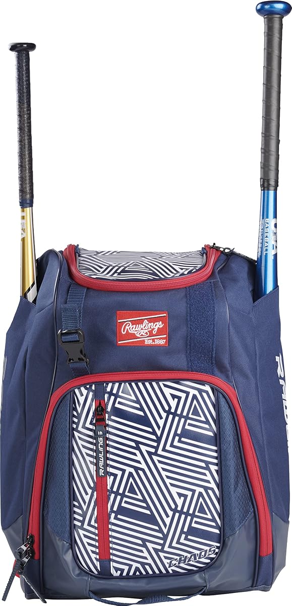 Serie de mochilas CHAOS | T-Ball y juventud | Béisbol y Softbol de lanzamiento rápido | Múltiples colores