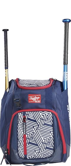 Rawlings CHAOS Backpack Bag Series T-Ball Youth Baseball Fastpitch Softball Multiple Colors