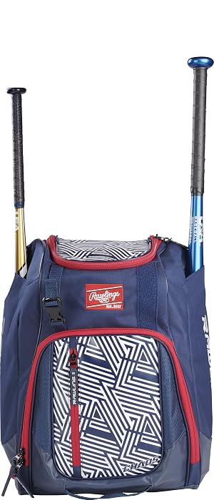 Rawlings CHAOS Backpack Bag Series T-Ball Youth Baseball Fastpitch Softball Multiple Colors