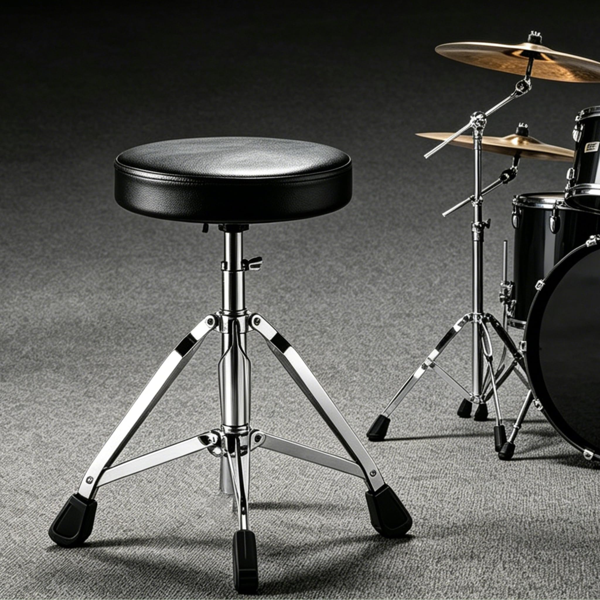 LeSage Tabouret de batterie pliable pour adulte avec pieds antidérapants