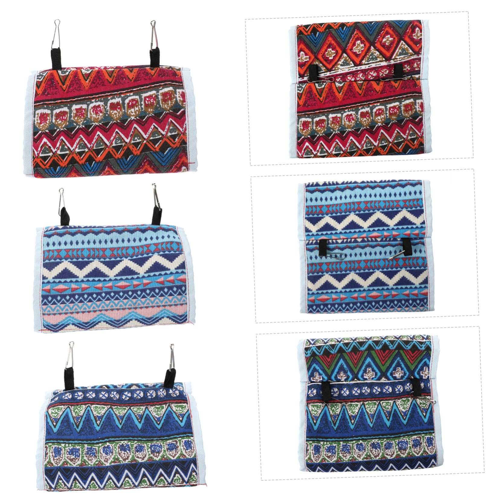BESPORTBLE 9pièces Hamac Suspendu pour Perroquets De Tente De pour Oiseaux pour Cage Branche Accessoire Amusant Et Confortable pour Oiseaux De Compagnie