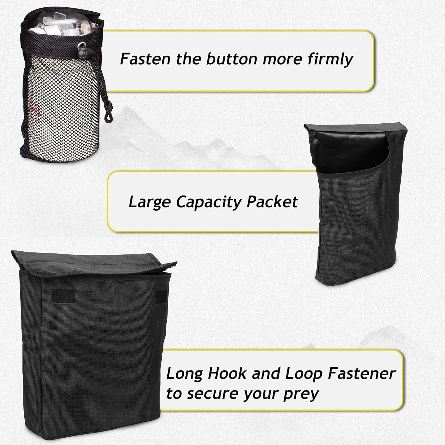 BOOSTEADT Dove Hunting Belt, Game Pouch, Shell Bags, Water Bottler Holder, Adjustable Game Belt for Shooting, Hunting