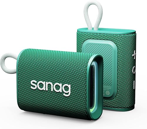 Altavoces Bluetooth, mini altavoz portátil Sanag M13S Pro con luz RGB, altavoz inalámbrico impermeable IPX7 con Bluetooth 5.1, graves transparentes